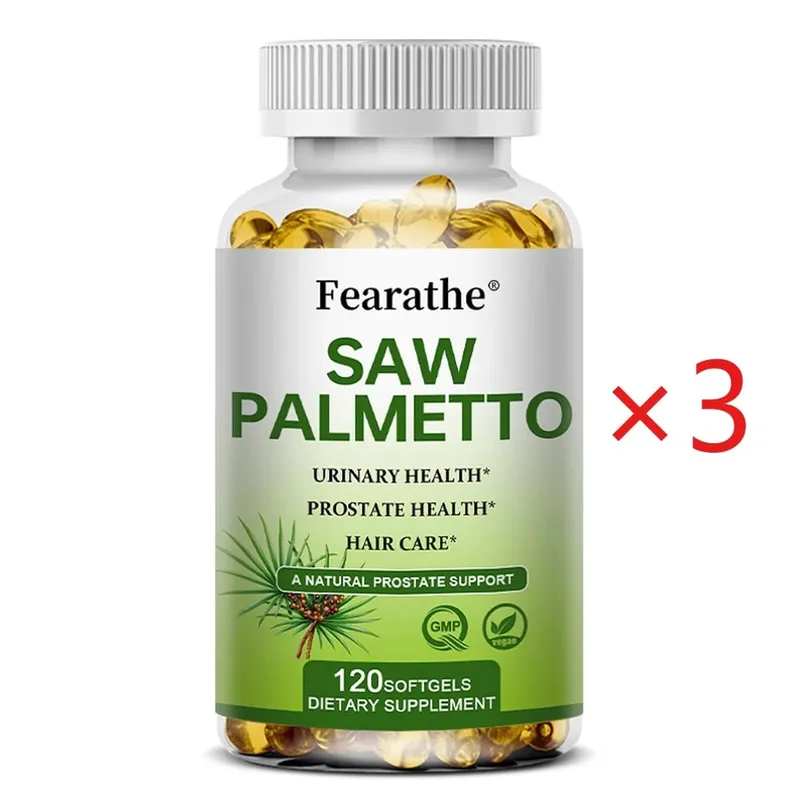 Saw Palmetto Prostate Health Supplement Promote Urinary Tract Function 500mg Per Serving - Vegan Non-GMO Capsules