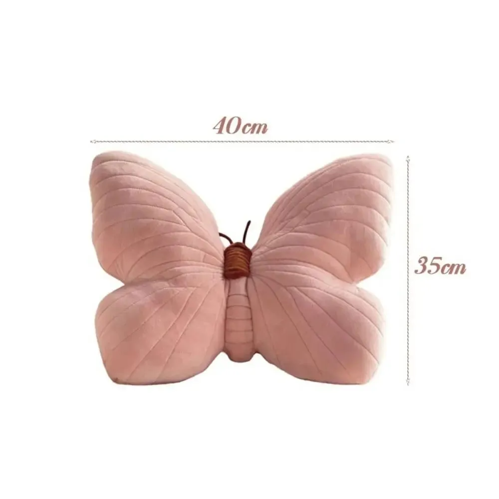 New Cute Butterfly Pillow Fashion Soft Toy Throwing Pad Christmas Gifts Girl Pink Toy Bedhead Pillow