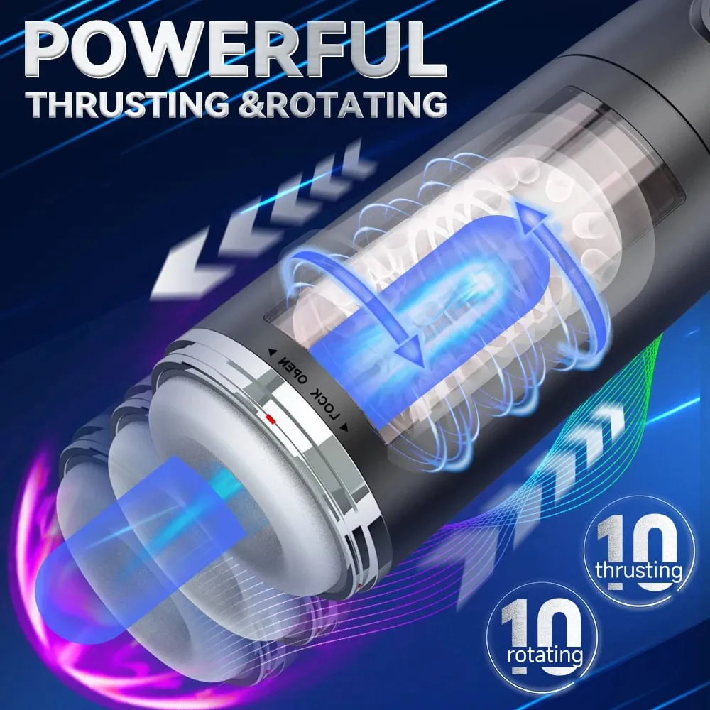 Automatic Telescopic Rotating Male Masturbator Cup Pussy Real Vagina Masturbation Blowjob Adults Sex Machines Sex Toys for Men