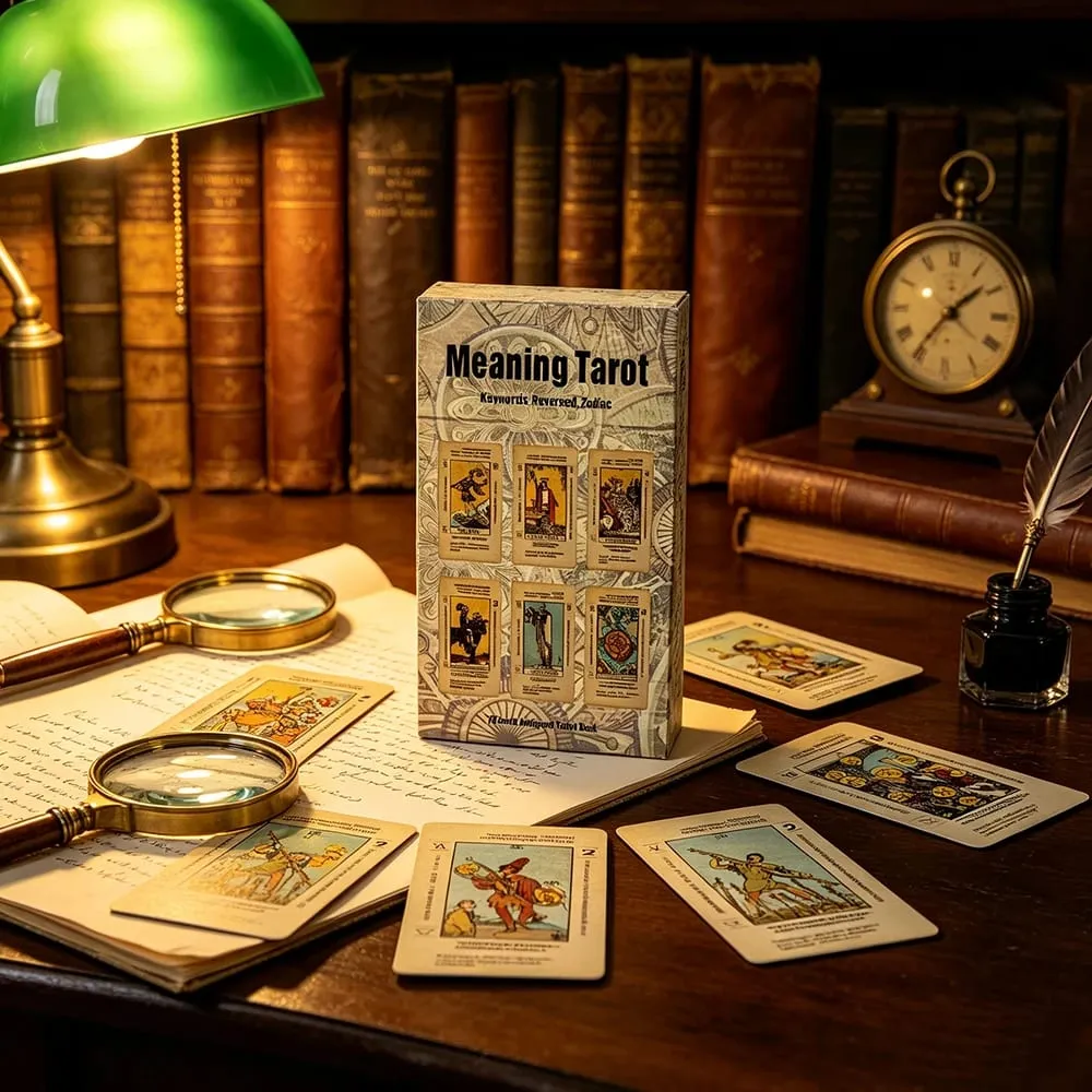 Meaning Tarot Deck 78 Cards With Keywords Meanings On Cards Fortune Telling Divination Cards Game For Beginner Tarot Readers