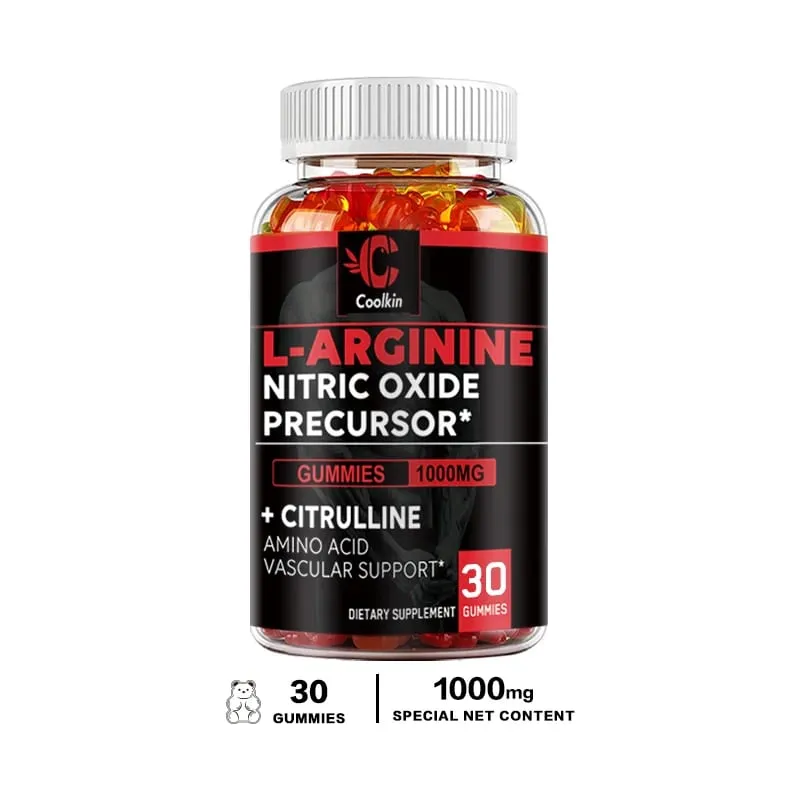 L-Arginine Supplement - Strengthens Muscles and Supports Blood Flow Circulation Nutrient Delivery and Pumping