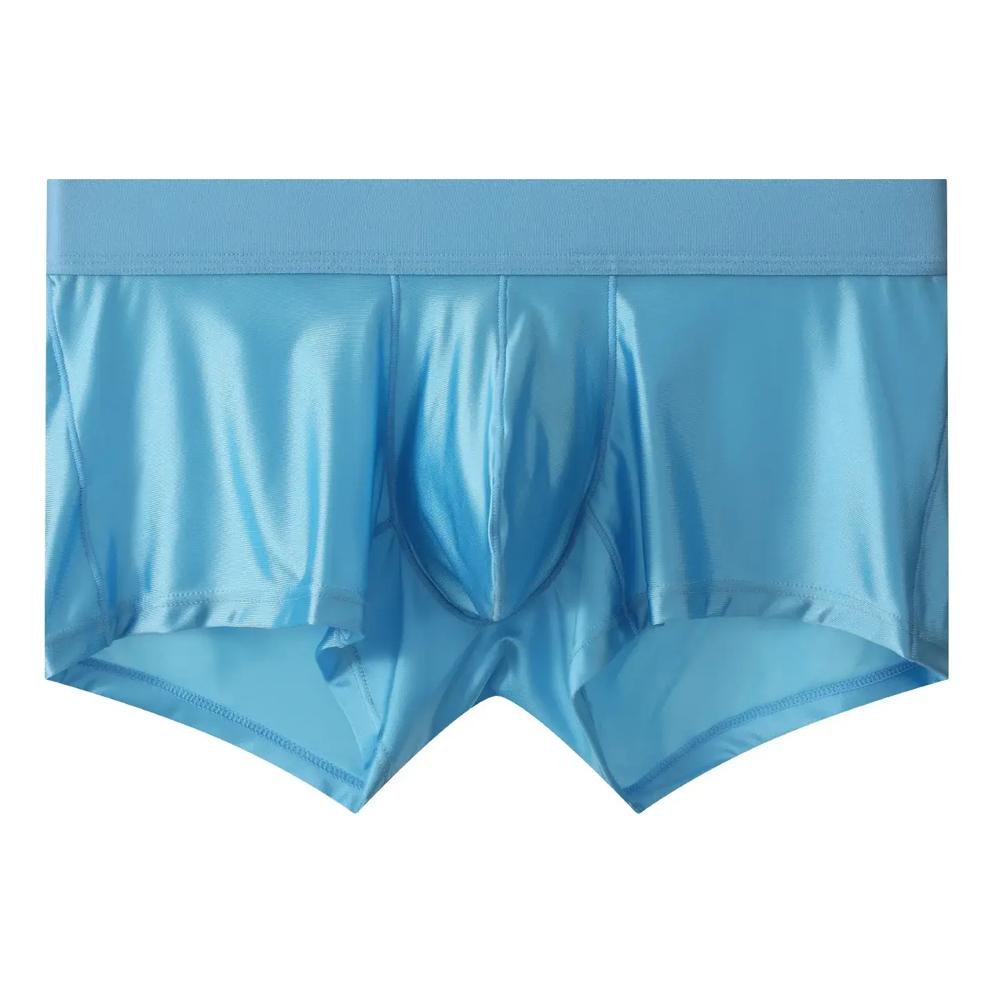 Mens Underwear Boxer Shorts Man Solid Slim Nylon Panties Cueca Middle Waist JJ Pouch Underpants Male Boxers Ropa Plus Size M-XXL 3256811688904070 — image 4
