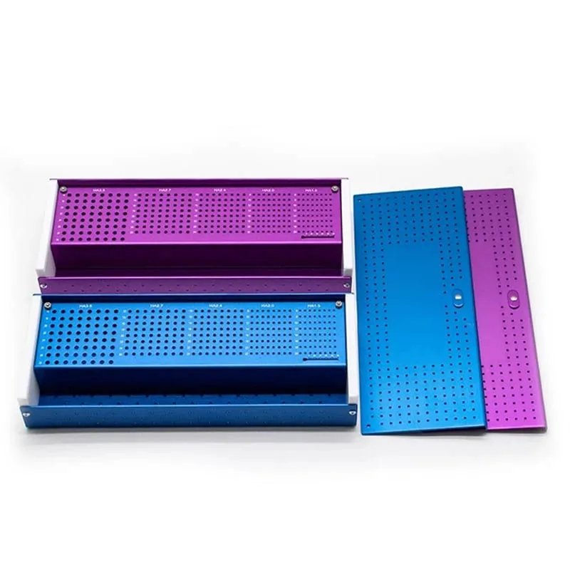 Pet Screw Box Aluminum Alloy Sterilization Box Orthopedic Screw Instrument Sterilization Box Storage Case,Makeup tools — image 6