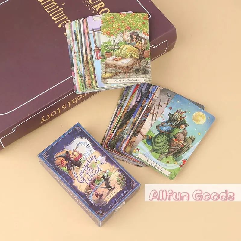 [TG835]1Box Book in English Language Everyday Witch for Beginners Board Games Astrology Divination Cards Tools