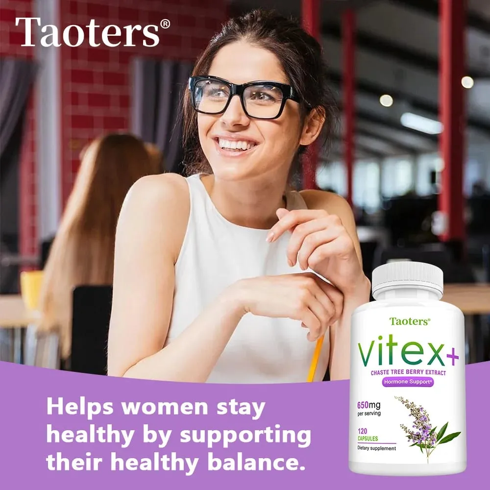 Suplemento herbario completo del extracto de la baya de Vitex para la menopausia de las mujeres mejora la piel regula el estado de ánimo promueve el sueño sin OGM