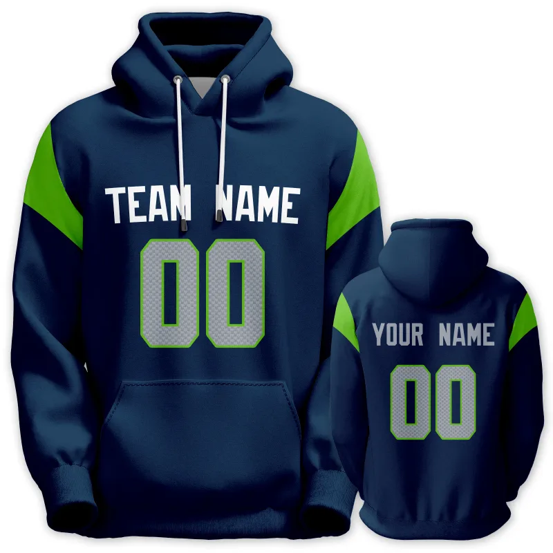 Men's Custom Football Hoodie Personalized Printed Team Name Number Sweatshirt Game Day Pullover Gift — image 12