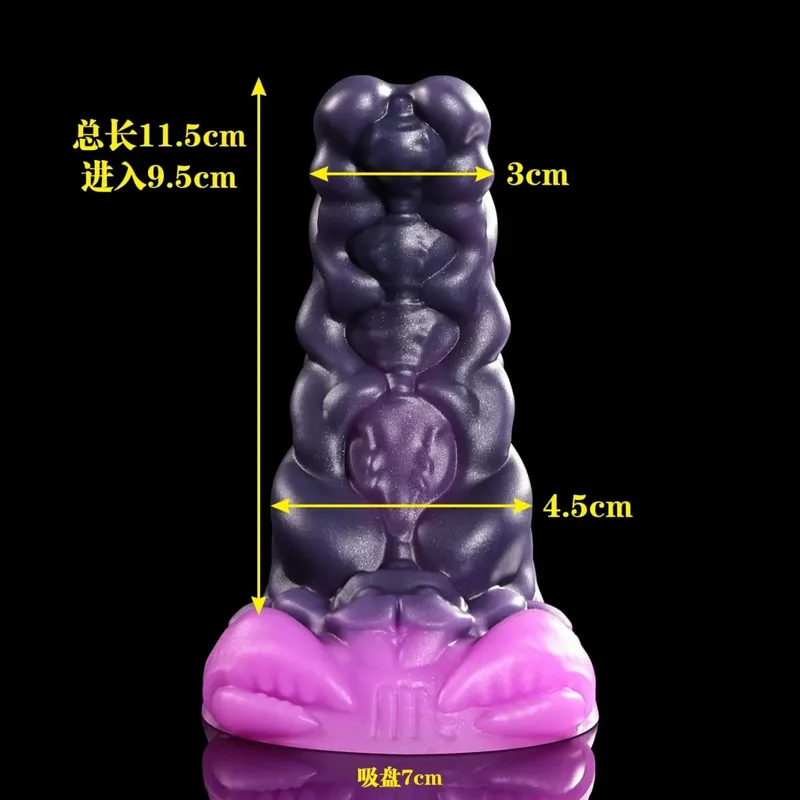 12 Zodiac Signs Series Alien-shaped Penis Realistic Dildo Vaginal Anal G-spot Stimulator with Suction Cup Orgasm Adult Sex Toys