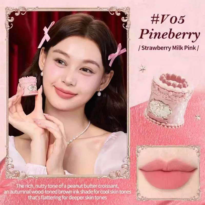 Flowerknows ストロベリー キューピッド オールインワン ギフトボックス メイクアップ キット プロフェッショナル パレット スワン ブラッシャー ブラッシュ セット リップ クリーム フラワー ノウズ — image 4