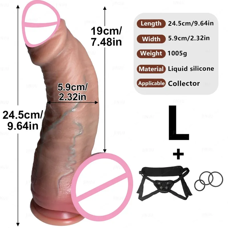 Realistic 3Sizes Phimosis Dildo Realistic Penis Soft Silicone Male Genitals Vaginal Masturbation Suction Cup Dick Woman Anal Sex — image 10