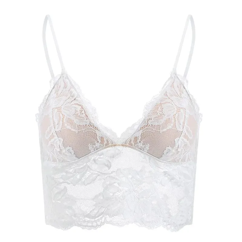 Ultra-thin French Lace Wireless Bra Set strapless Triangle Cup Slim Invisible Lingerie for Big Bust To Look Smaller and Stylish