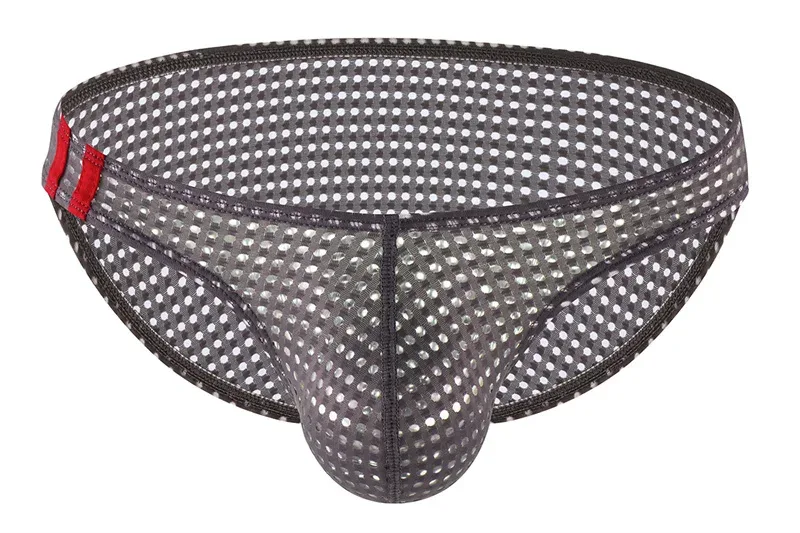 Mannen Slips Zomer Ademende Gaten Ondergoed U Bolle Dunne Lage Taille Heren Ondergoed Slips Slip Onderbroek Calzoncillos