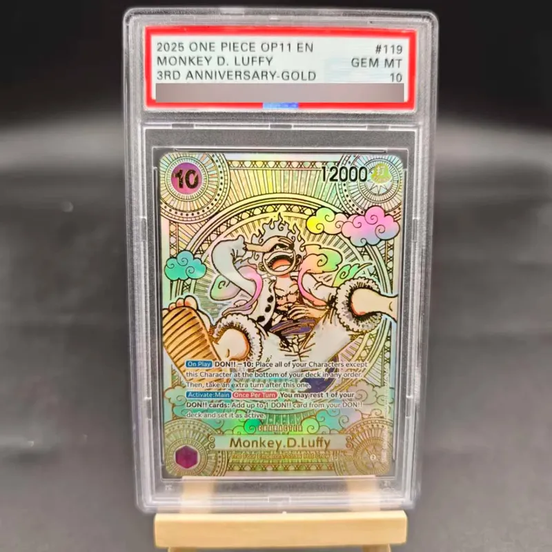 Diy Self Made One Piece OP13 Luffy Sabo Ace English Rating Card OPCG Zoro Roger Hancock Copy Version Anime Collection Cards