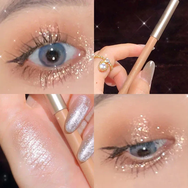1/2pc Aegyo Sal Under Eye Highlight Pen Shimmer Pearl Eyeliner Pencil Natural Brightening Glitter Eye Shadow Crayon Makeup Stick