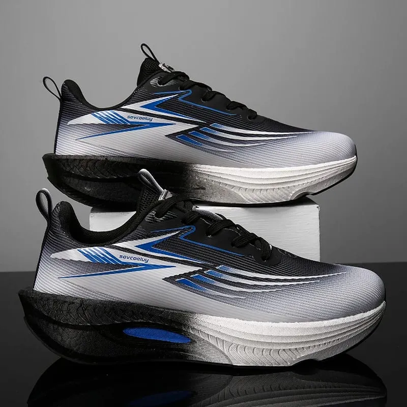 Running Shoes Men Carbon Board Marathon Sports Air Cushion Breathable Lightweight Women's Comfortable Athletic Sneakers Casual — image 2