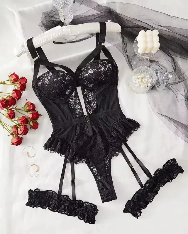 Erotic Underwear Bras Sets for Women Lace Garter Lingerie Intimates 2026 Underwire Bra and Panty Thongs Hot Sexy Underwear Set