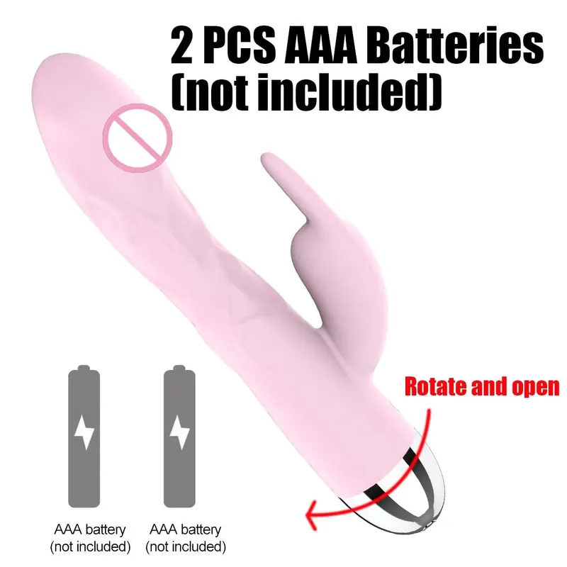 矽膠兔子振動器 3 合 1 G 點陰蒂肛門珠刺激器 10 種模式女性用推力振動性玩具