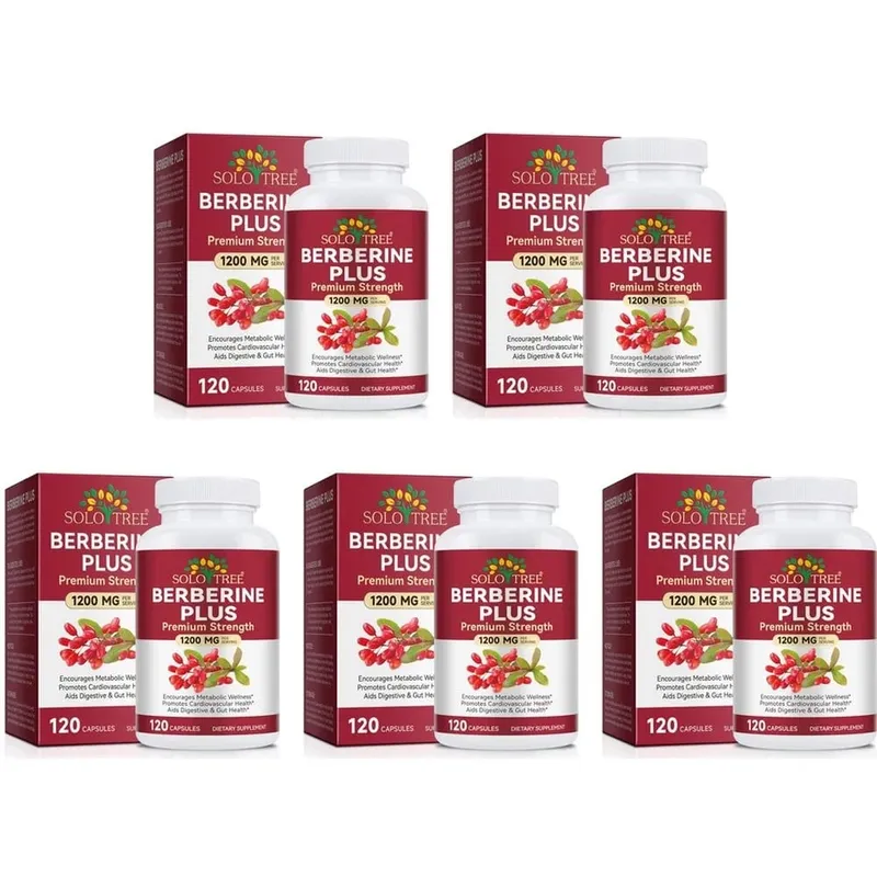 Berberine Plus Capsules 1200mg Berberine HCl Metabolism & Digestive Gut Health Support 120 Capsules — image 11