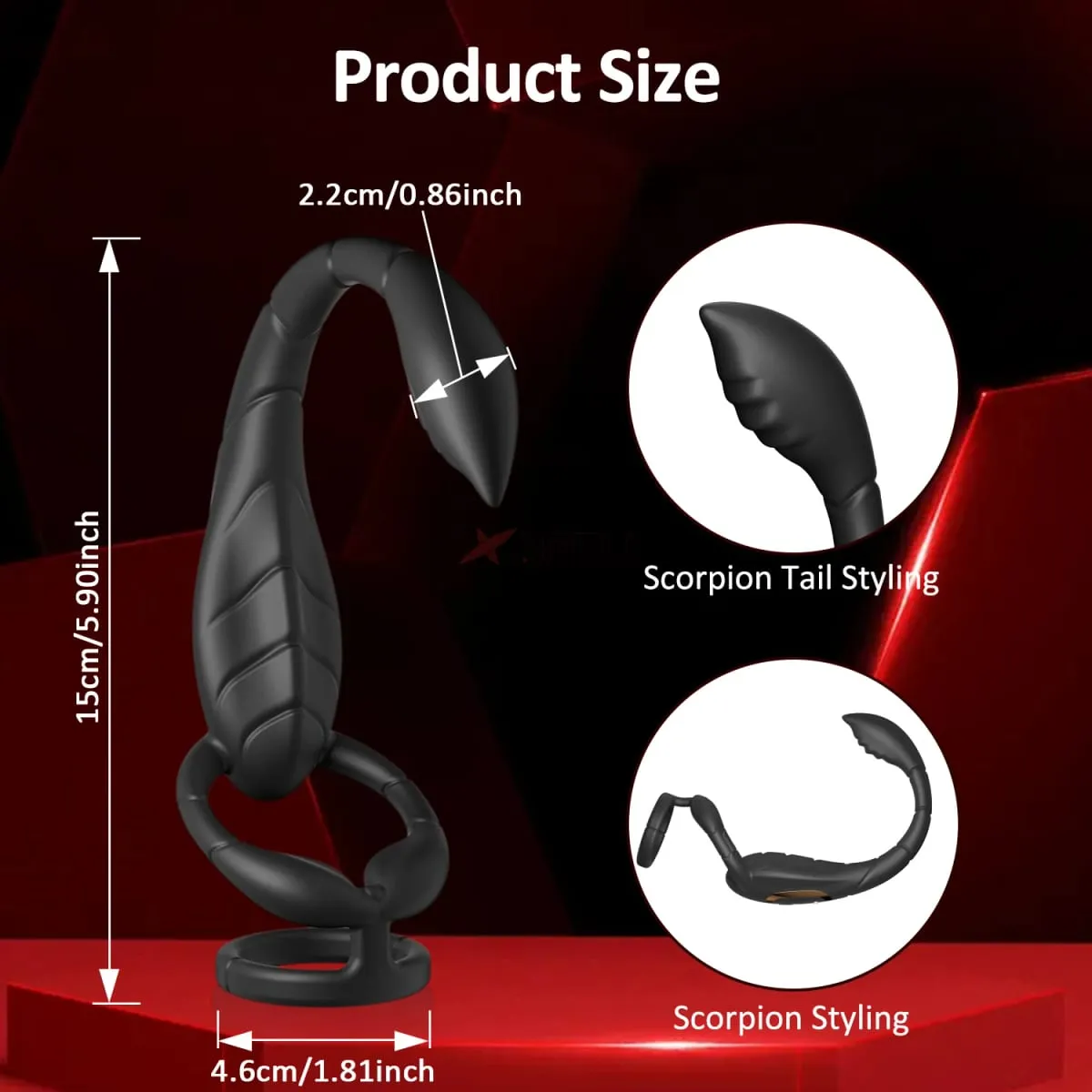 Vibrating Cock Ring Male Prostate Perineum Massager Vibrator Taint Stimulator Anal Butt Plug Sex Toys for Men Penis Ring — image 5