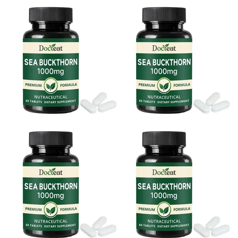 Docteat Sea Buckthorn 1000mg Tablets Daily Immune Function Support Antioxidant Nutrition Vitamin C Zinc Vitamin D3 60 Tablets — image 10