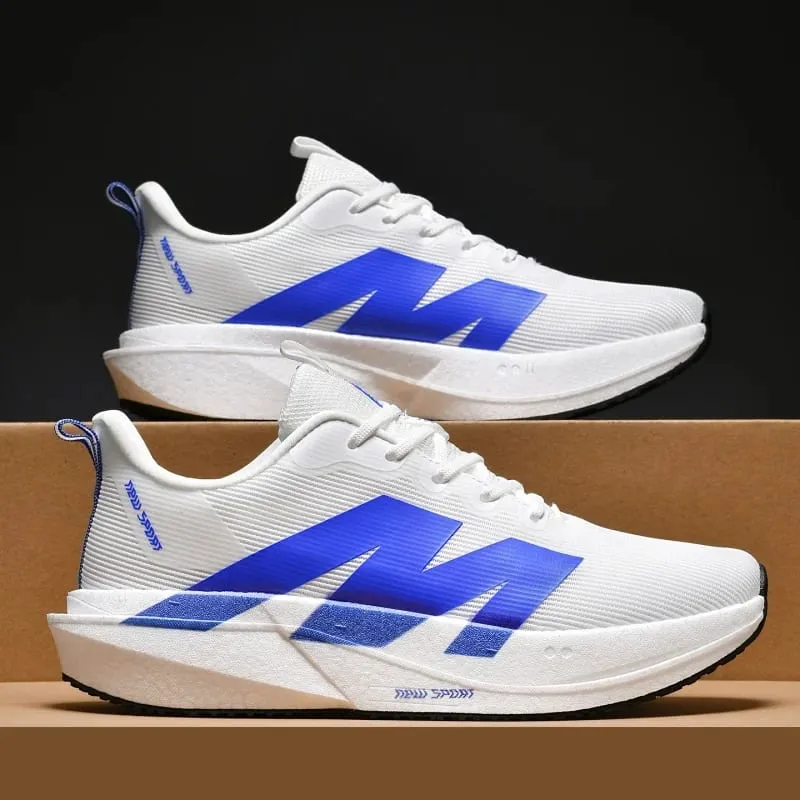 Men Women Running Shoes Marathon Air Cushion Breathable Lightweight Comfortable Sports Outdoor Athletic Sneakers Carbon Plate