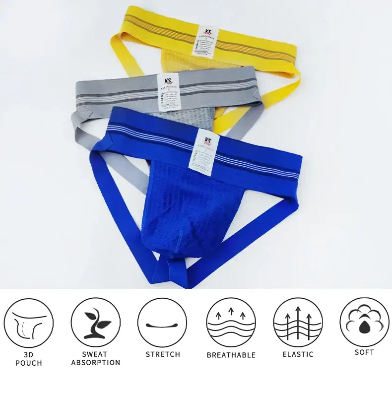 Sexy men underwear jockstrap homme mens jockstrap underwear man thong jockstrap gay jock strap cotton Breathable white — image 5