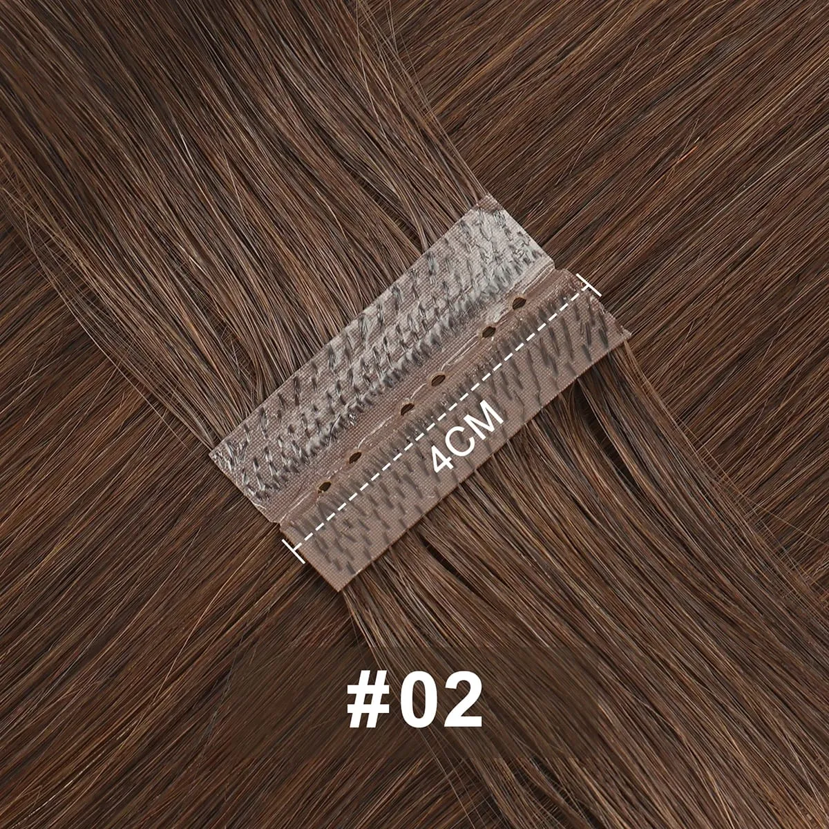 Butterfly Weft Hair Extensions Human Hair Glue-Free Double Invisible Weft with Micro Beads Natural Volume and Length 12-24Inches — image 3