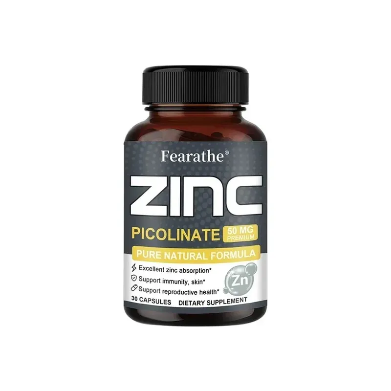 Cápsulas de Zinco 50 Mg - Suplemento Antioxidante Natural para Cabelo Imunológico, Unhas e Suporte para Pele Unissex — image 8
