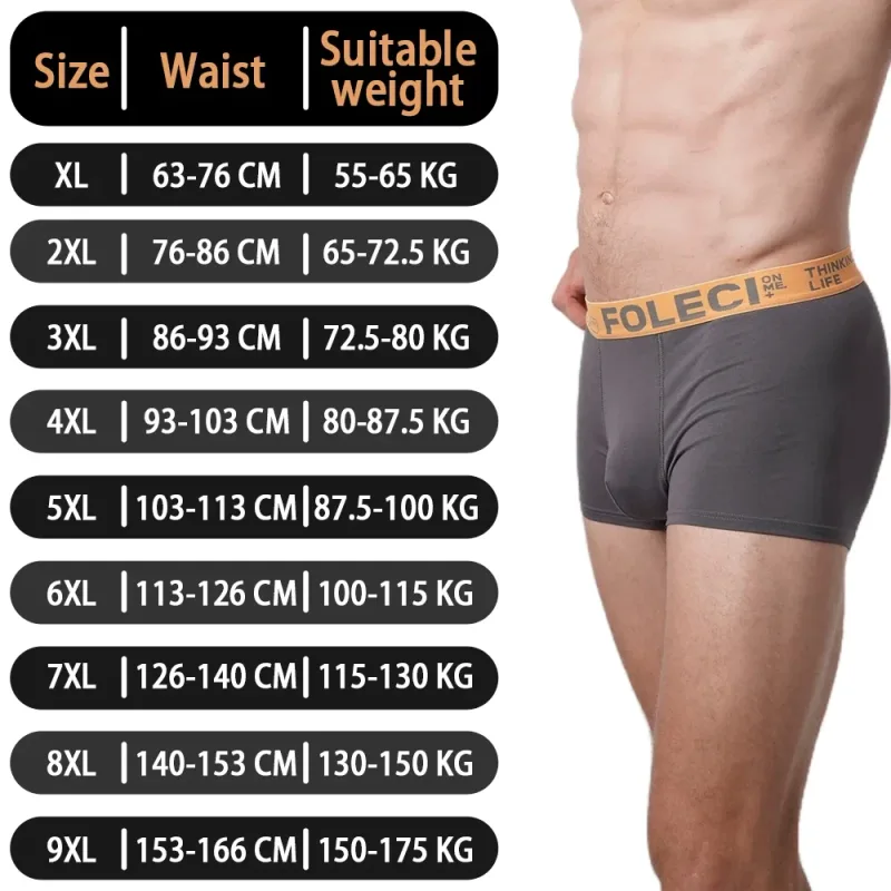 2025 erkek pamuklu iç çamaşırı boksörler nefes streç külot şort yumuşak erkek erkek gençlik Boxershorts büyük boy külot XL-9XL