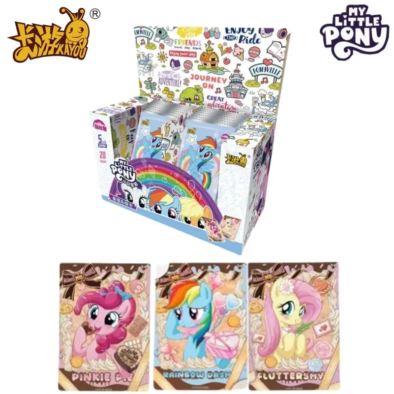Echte My Little Pony-Karte, Regenbogen-Serie, Spielsammlungskarte, Cartoon-Kinderspielzeug, umgebendes Mädchen-Geschenk, Originalverpackung