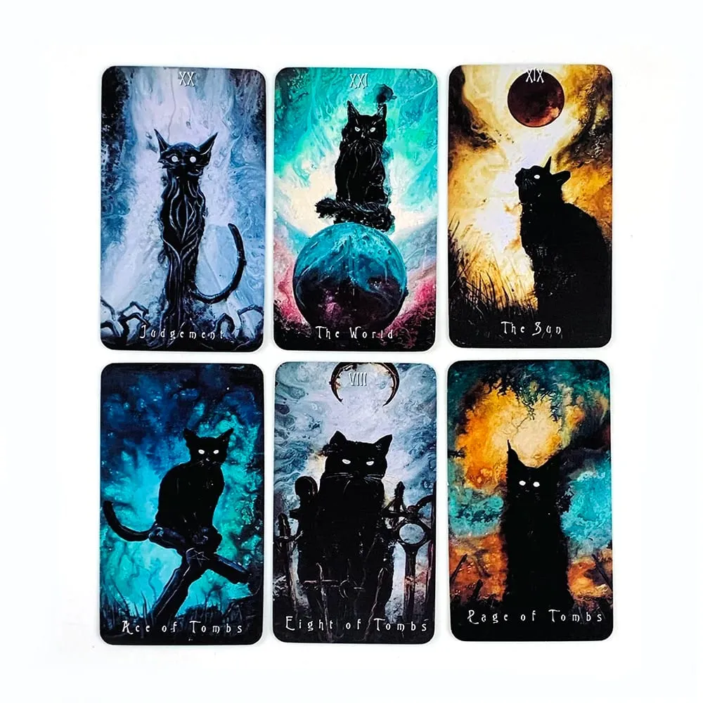 New Tarot Haunted Cat Tarot Deck Fate Divination Oracle Board Games Playing Card Family Party Entertainment Cards Game