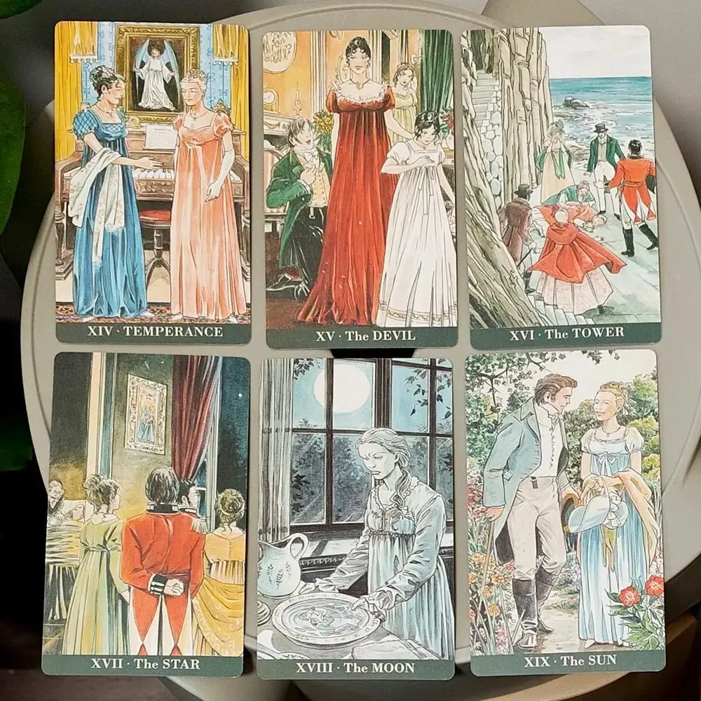12*7cm Jane Austen Tarot in Rigid Box - A Regency Romance Divination Deck for Literature Lovers 78-Card Deck — image 8