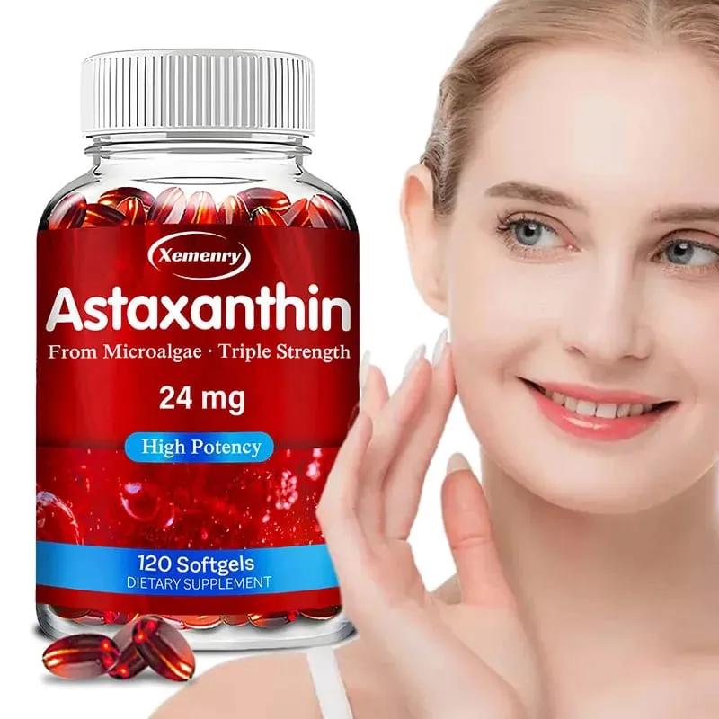 Astaxanthin 24 Mg - Meningkatkan Kesehatan Kardiovaskular Mempercepat Metabolisme Menjaga Kesehatan Sendi Mata dan Kulit Antioksidan — image 1