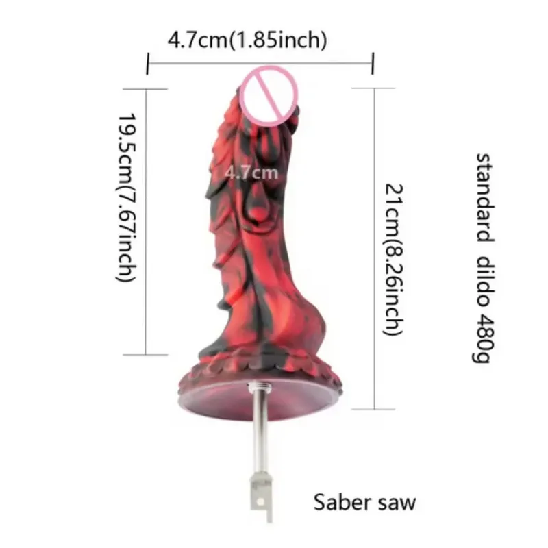 Saber Jigsaw Reciprocating Saw Large Silicone Dildos Reciprocating Saw 3XLR VAC-U-LOCK Adapter Attachments Sex Machine — image 12