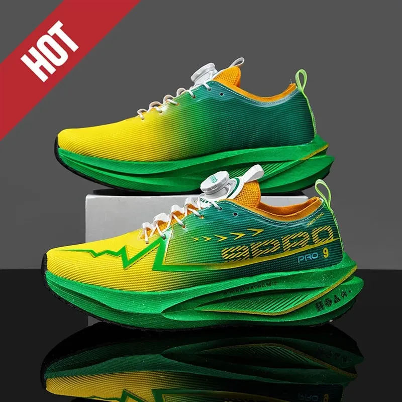 Fluorescence Running Shoes Carbon Board Marathon Men Sports Breathable Lightweight Women's Comfortable Athletic Sneakers Casual — image 8