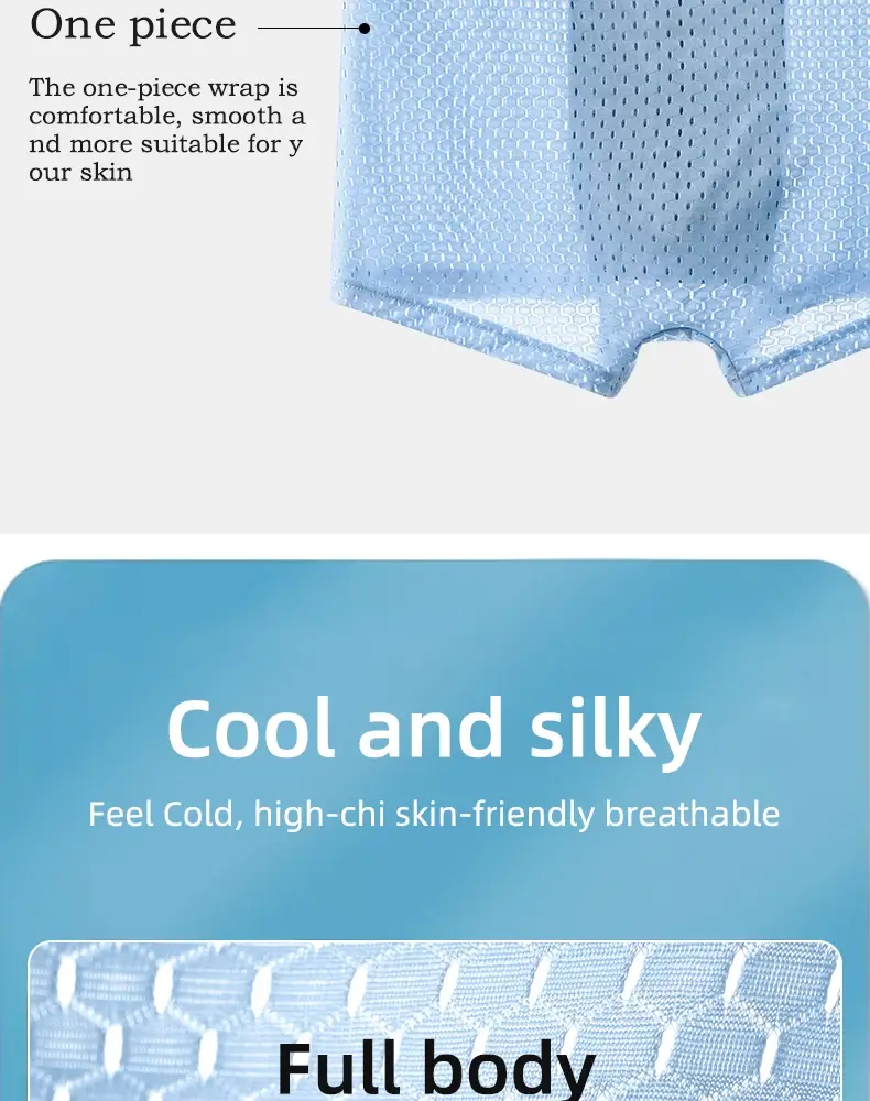 5pcs Men's Boxer Shorts Ice Silk Underwear Plus Size Underpants Cool Breathable Sexy Slim Panties Mesh Lingerie Wholesale Lots — image 8