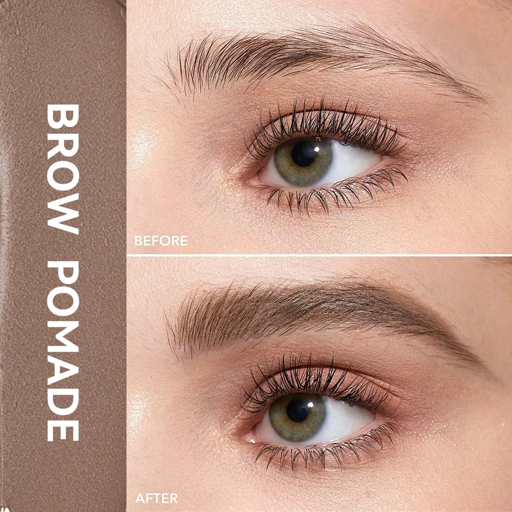 6 Colors Waterproof Eyebrow Tint with Brush Long-Wearing Full-Pigment Smudge-Proof Eyebrow Pomade Natural Wild Brows Makeup — image 4