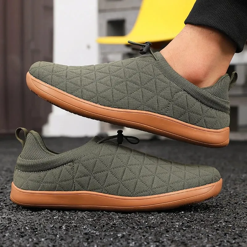 Minimalist and Unisex Wide Mesh Shoes for Comfortable Walking and Casual Outdoor Activities with Soft Soles Suitable for Travel