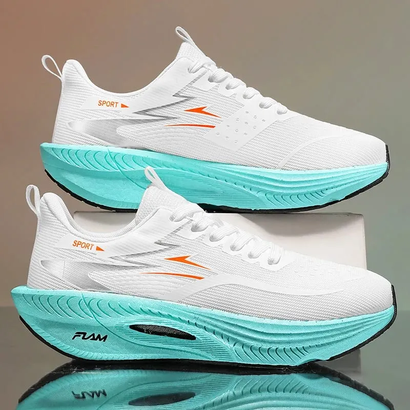 Buty do biegania Męskie codzienne buty z włókna węglowego Maraton sportowe Oddychające Lekkie damskie Wygodne sportowe trampki Antiship Nowość — image 2
