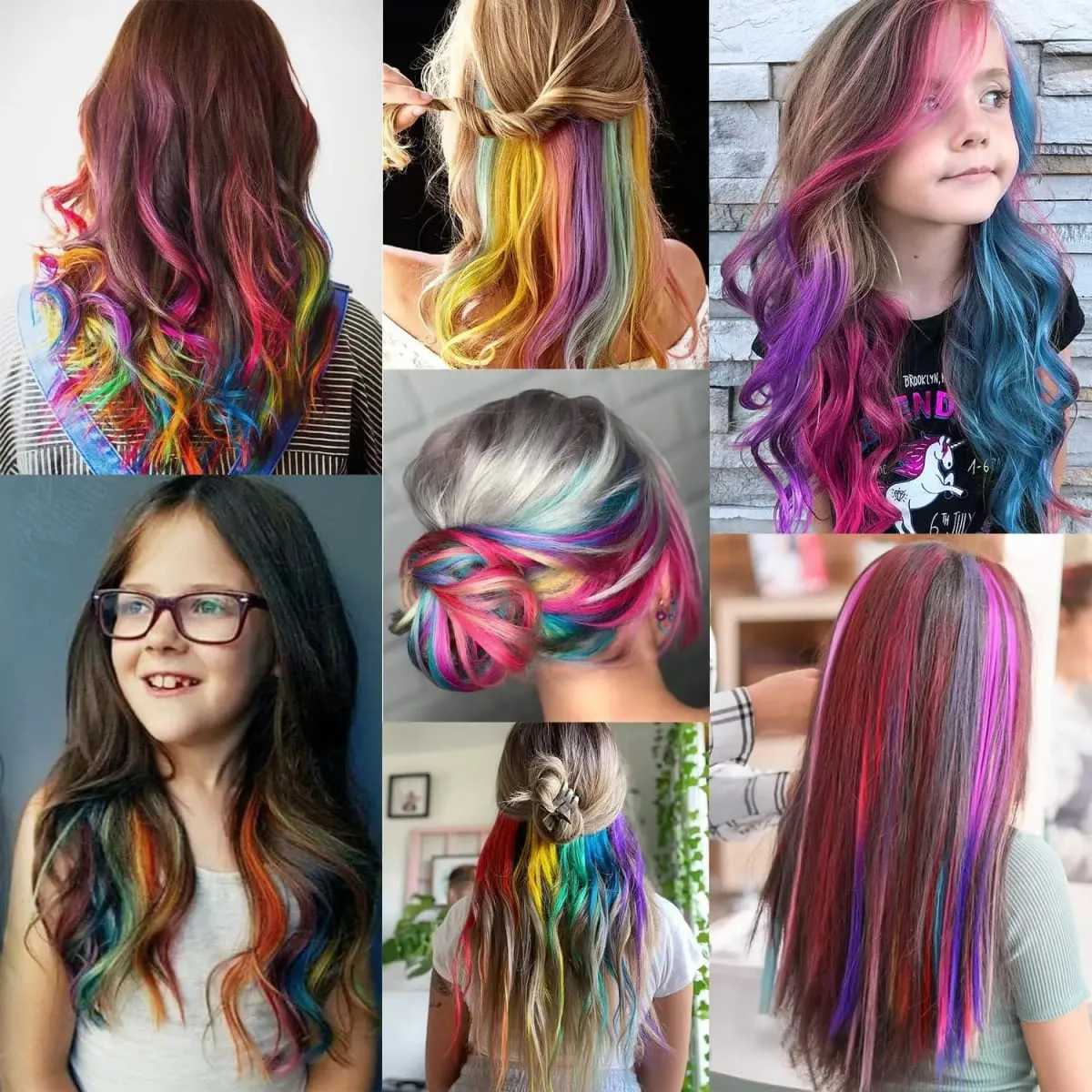 50 Pcs Hair Feathers with Hair Extension Tools Long Straight Synthetic Hair Feather Extensions Kit with Beads for Women Girls