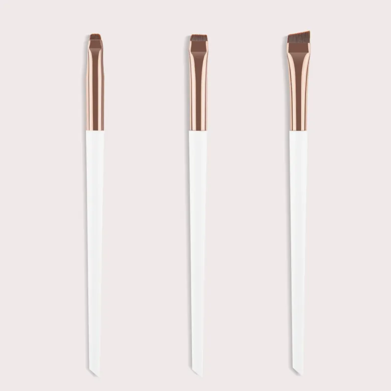 Pincel delineador de ojos, pinceles para tinte de cejas, juego de pinceles para cejas, punta en ángulo fino, tinte inclinado, maquillaje plano ultrafino, ojos Premium — image 3