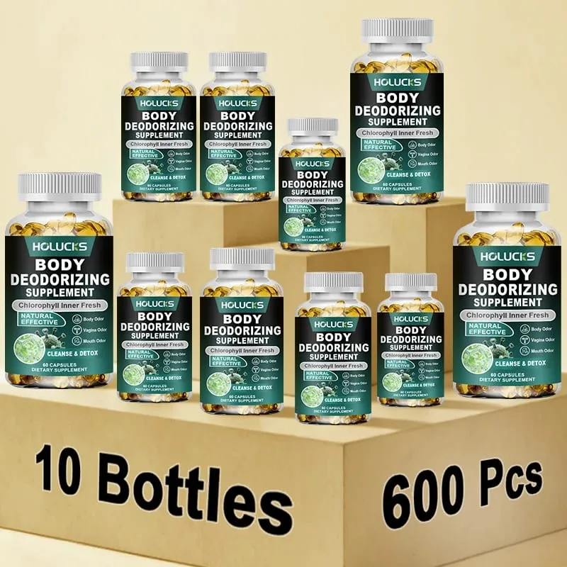 Chlorophyll Capsules Supplement Body Deodorizing & Internal Cleanse Support Digestion Gut & Skin Health Energy Boost