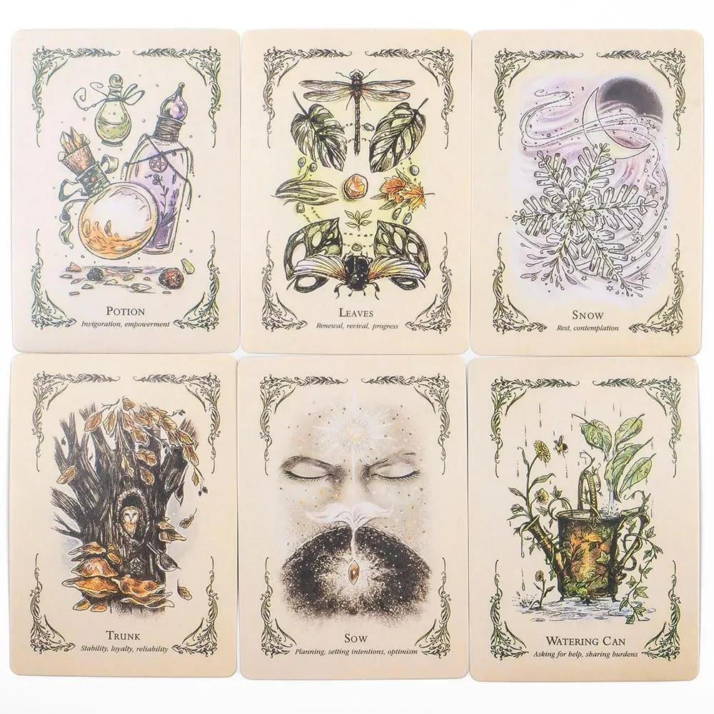 The Green Witch's Oracle Deck 50Pcs Divination Fate Tarot Oracle Cards Party Entertainment Board Game Cards 10.3*7.3cm TK119K — image 5