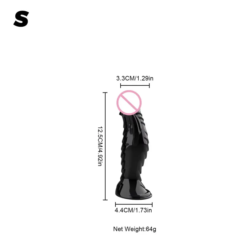 Crystal Clear Spiral Glass Dildo with Strong Suction Cup Base Transparent Realistic Anal Vaginal Sex Toy for Women Men Couples