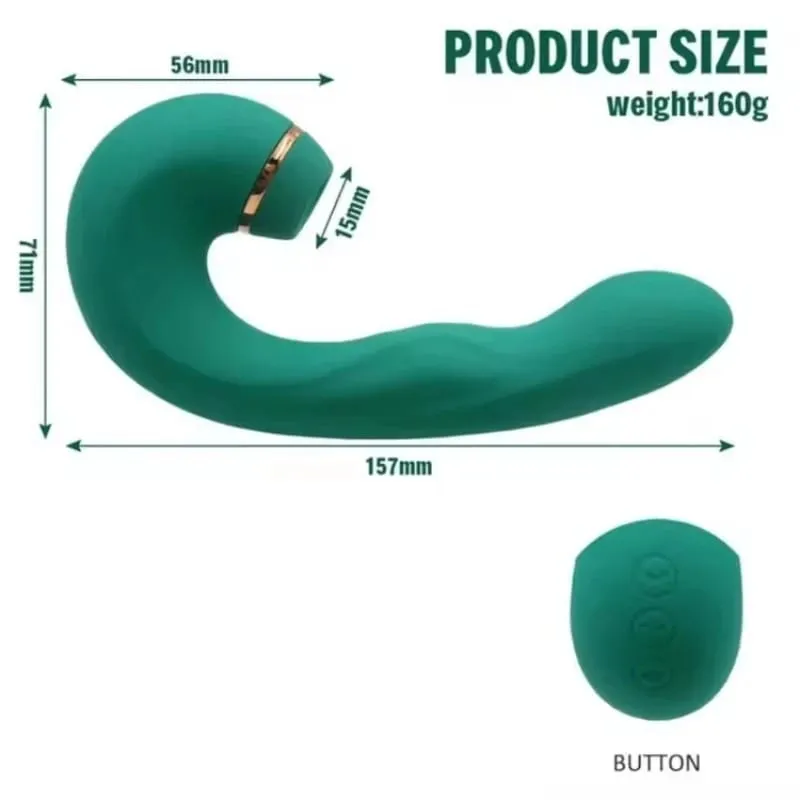 10 Frequency Vibrator Sucking Massager Rechargeable Stimulator Adult Sex Toy for Women Couples