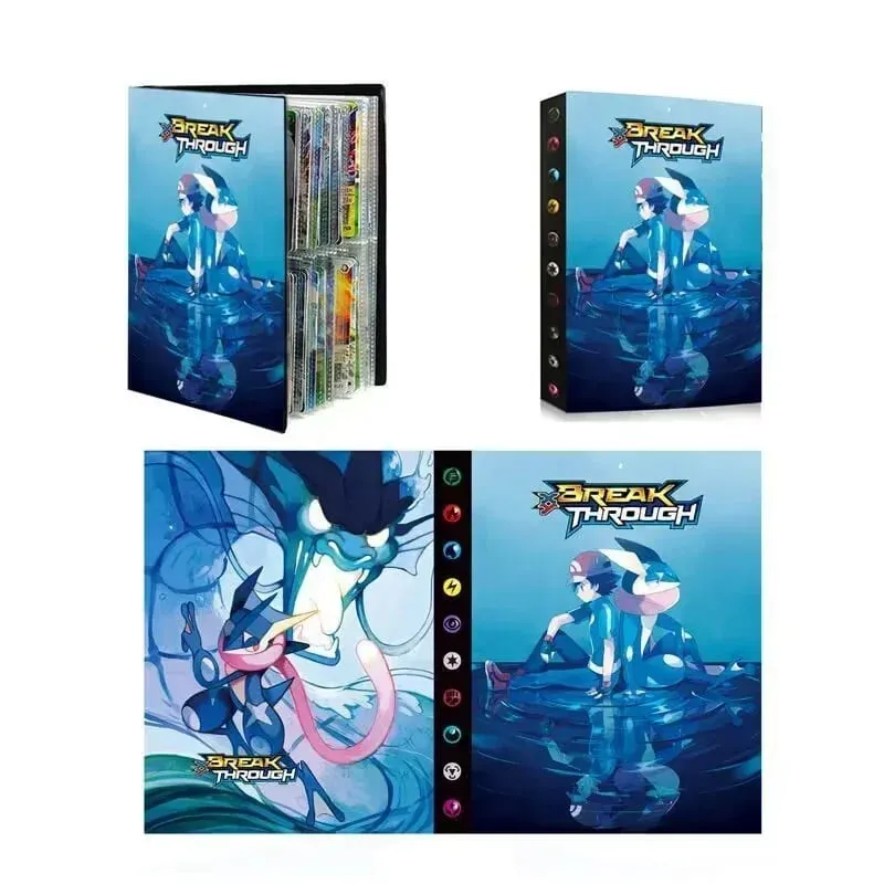240pcs Fire Dragon Card& Diablo-Fire Dragon Card Book Charizard Cards Album Book Game Card VMAX GX Holder Binder Series Gift