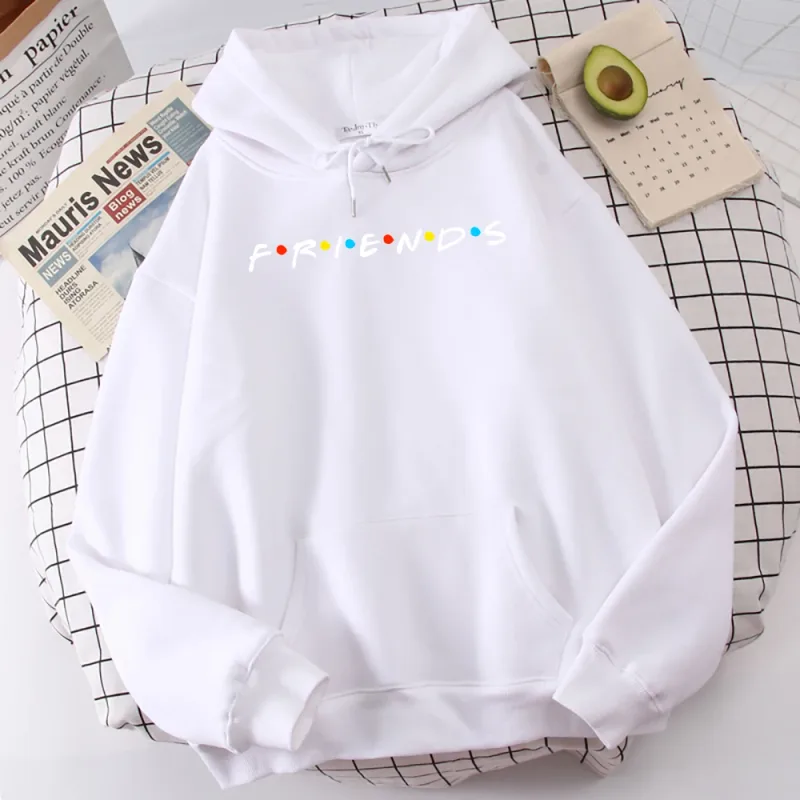 Sitcom Phim Bạn Bè In Hình Nam Hoody Hàn Quốc Trang Áo Đơn Giản Cổ Tròn Có Mũ Trùm Đầu Phố Oversize Thu Quần Áo Nam