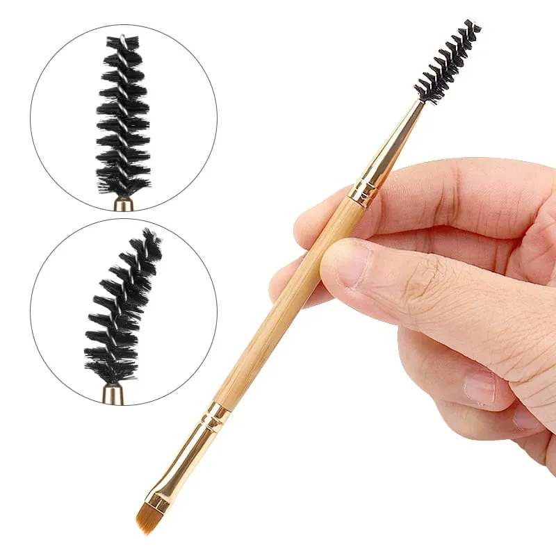 5 Pcs Eyeshadow Makeup Brushes Professional Double Ended Eyebrow Brush Comb For Women Cosmetic Beauty Make Up Tools — image 5