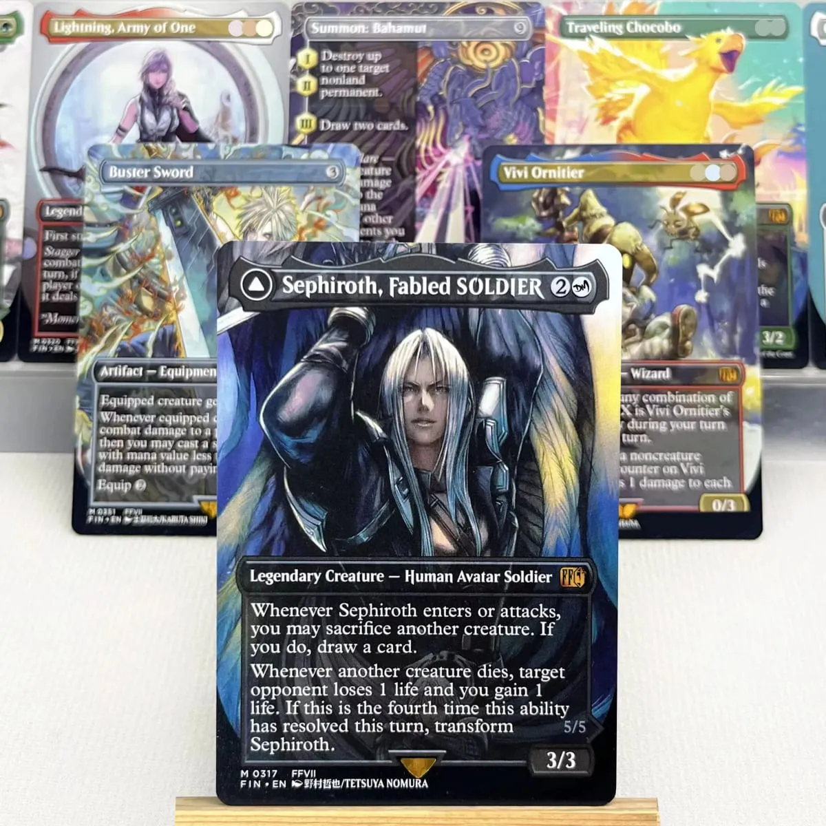 FIN HOLO14-Ⅰ01 Tcg Proxy Cards Vivi Ornitier Sephiroth Fabled SOLDIER Summon Bahamut Cloud Midgar Mercenary — image 1
