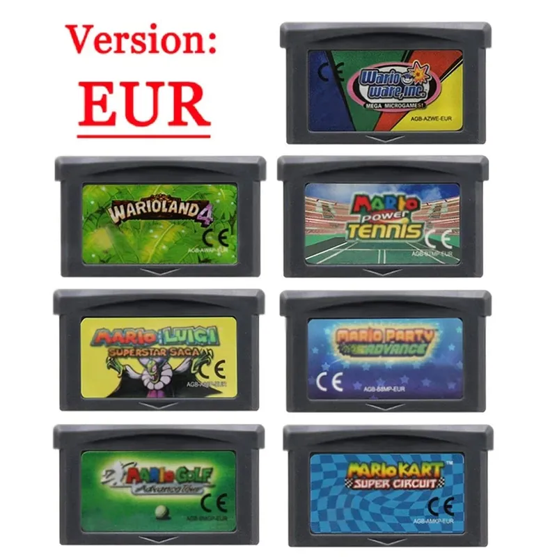 Wari0 32 Bit GBA Game Cartridge Kart Game Card Series EUR USA Version Video Game Card For GBA Portable Game Console — image 19