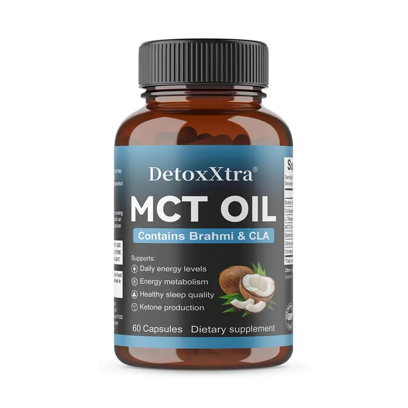 MCT Oil Capsules Natural Clean Energy & Cognitive Focus Supplement Clarity Brain & Body Gut Wellness Support Non-GMO — image 8